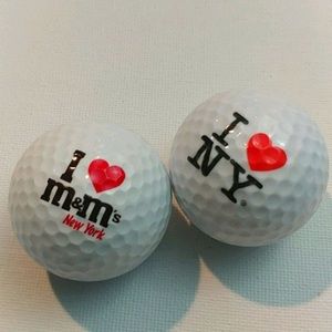 Set of 2 Collectors New York City Golf Balls